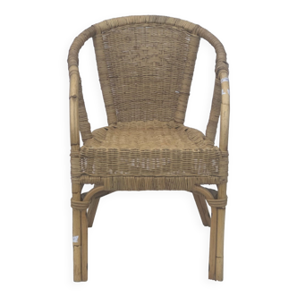 Fauteuil en osier