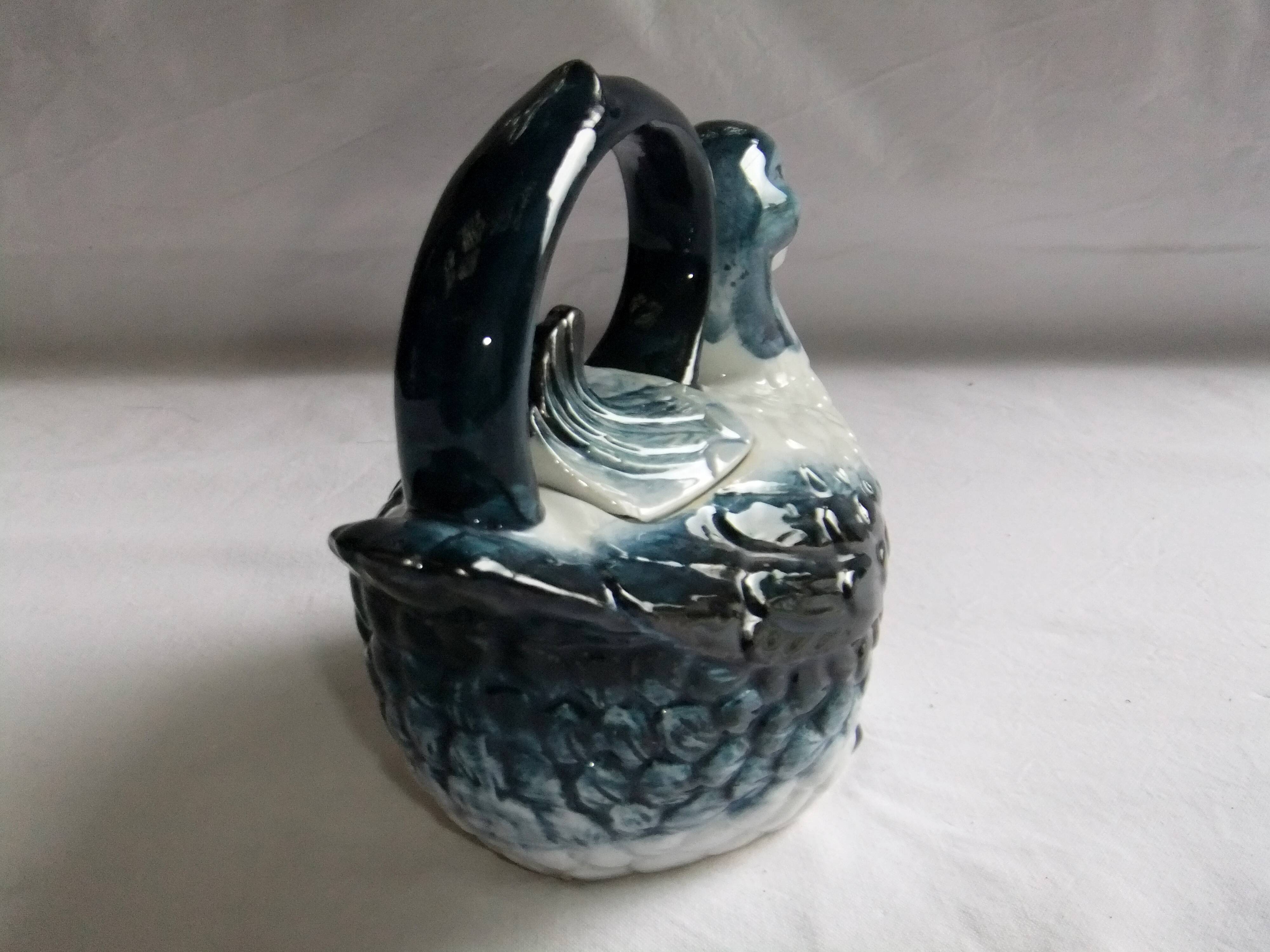 Pitcher teapot jug ceramic bird duck
