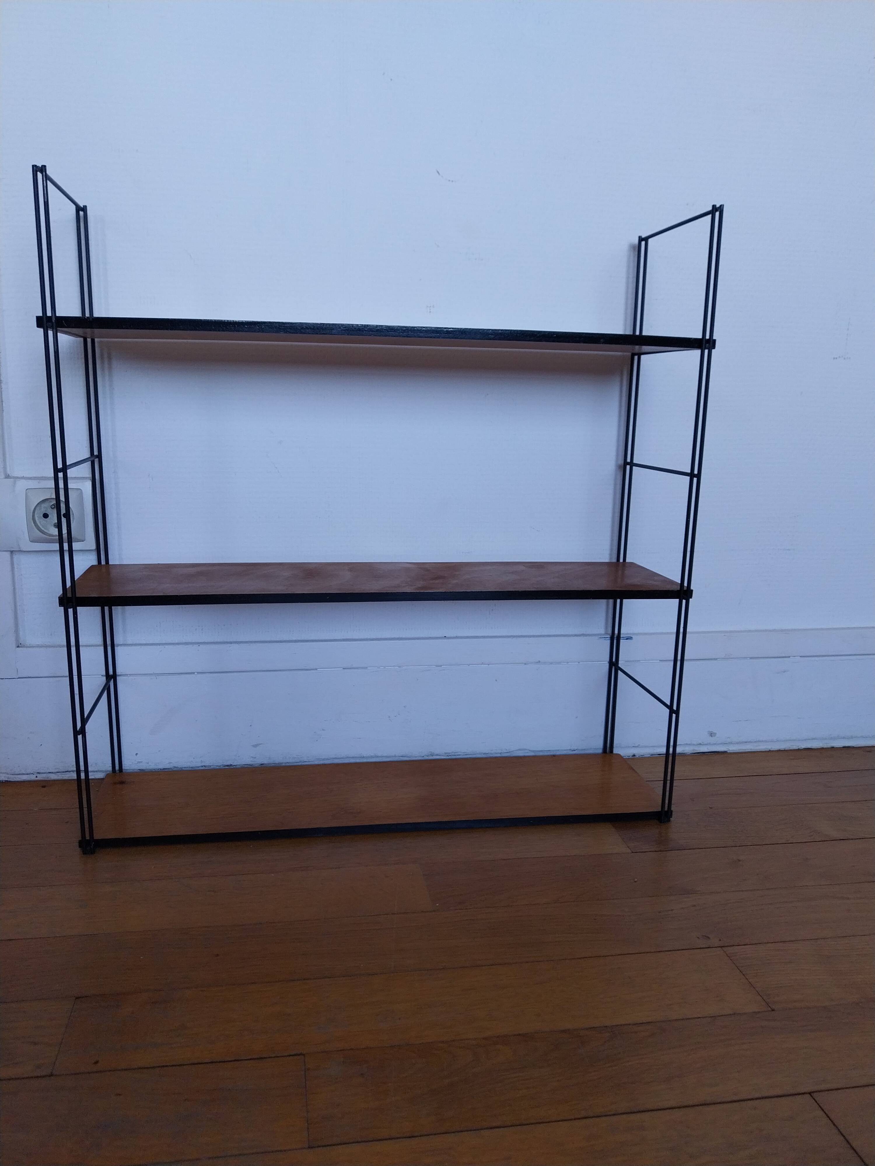 Modular shelf Tomado String metal wood