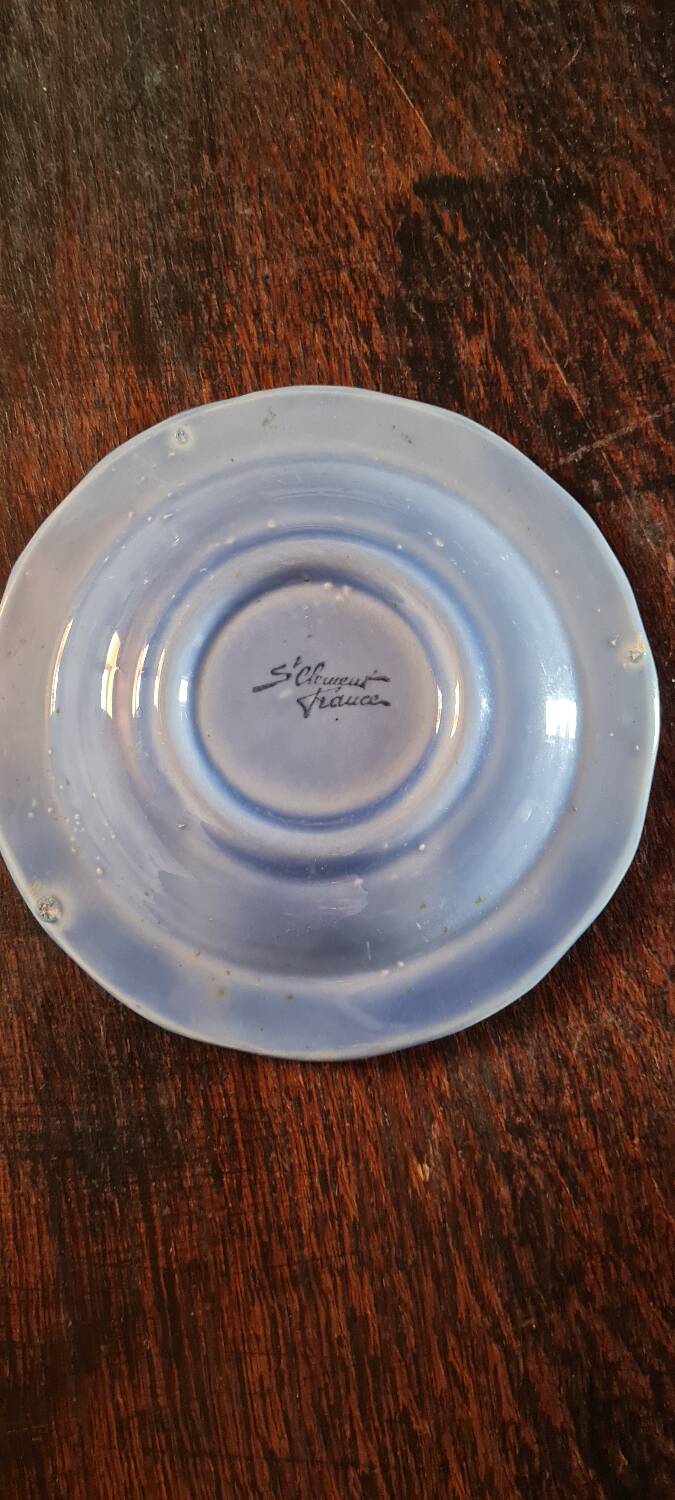 National lottery ashtray blue