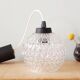 1950s molded glass pendant lamp