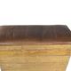 Antique wooden and leather gymnastic box with a jumping hill, 1930er
