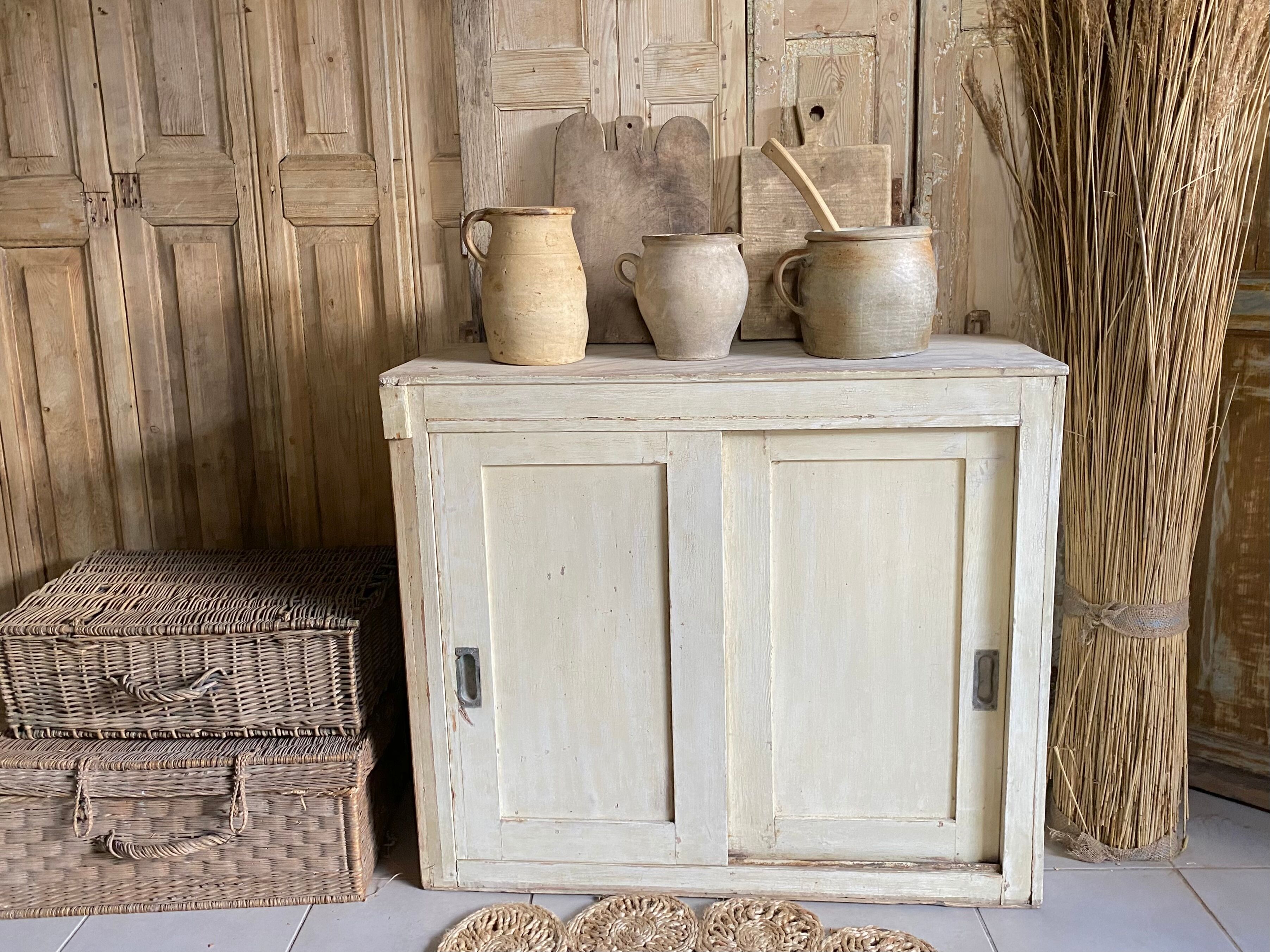 Antique sideboard sliding doors