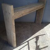 Brutalist console 148 cm old solid wood