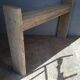 Console brutaliste 148 cm vieux bois massif