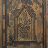 Painted Folk Art Bridal Cupboard