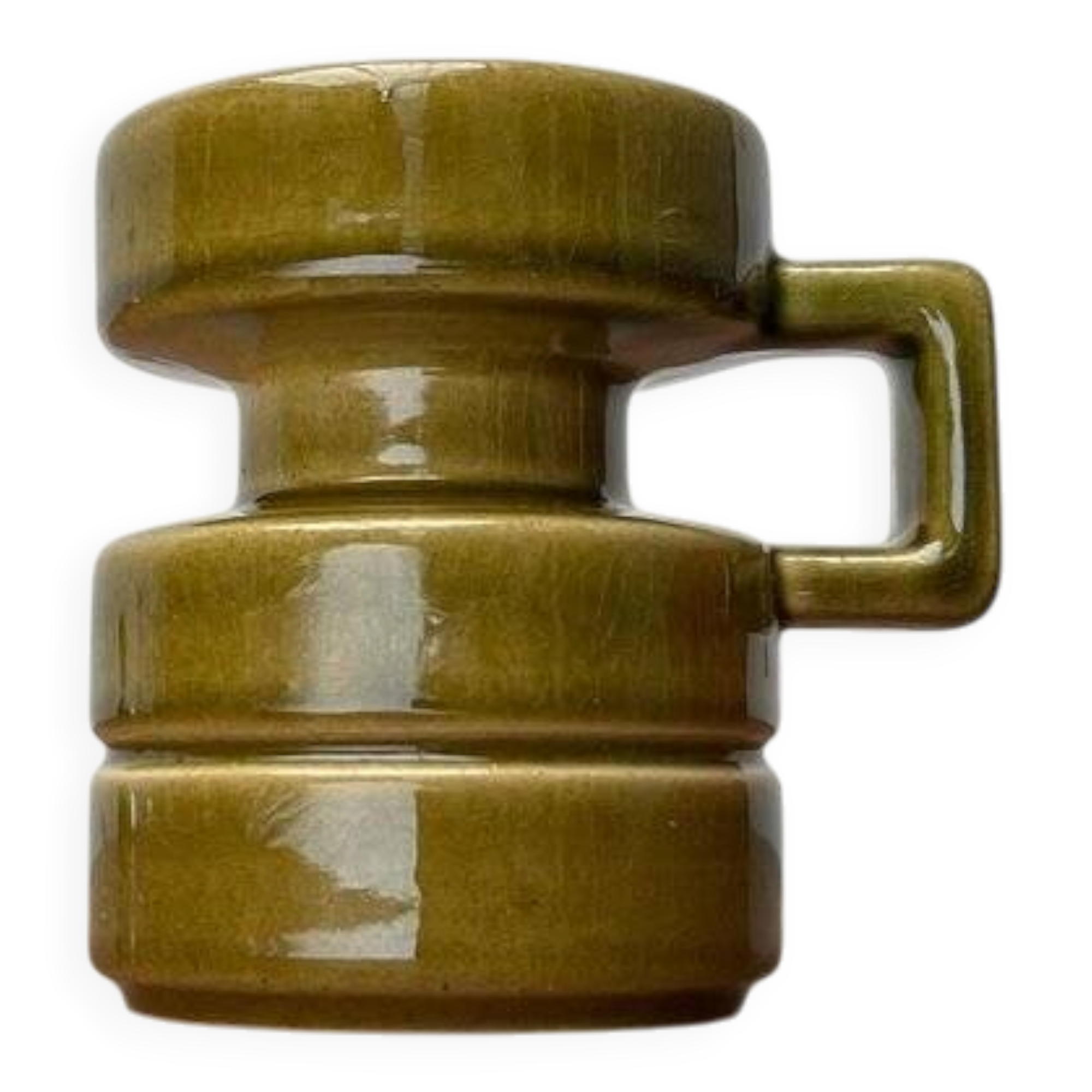 Mid-century West German pottery candlestick WGP by Cari Zalloni for Steuler, 1960s.