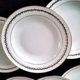 6 deep plates in Chartres porcelain on expensive Limoges paste
