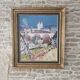 Oil Painting on Canvas Basilica of Saint Nicholas of Port Signed R Boulanger