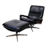 King Chair with ottoman by Andre Vandenbeuck for Strässle, 1960s