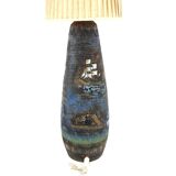Scandinavian ceramic floor lamp, Ola Fihl, Tilgmans Keramik, Sweden, 1970
