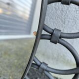 Oval metal mirror