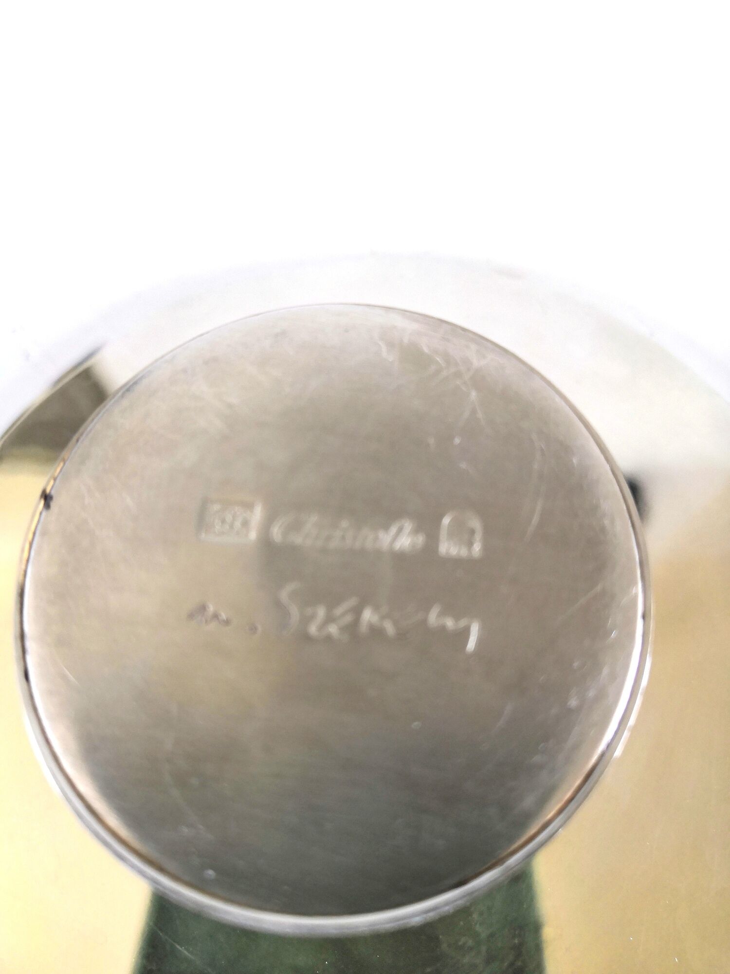 Martin Szekely soliflore candle holder for Christofle in his original box