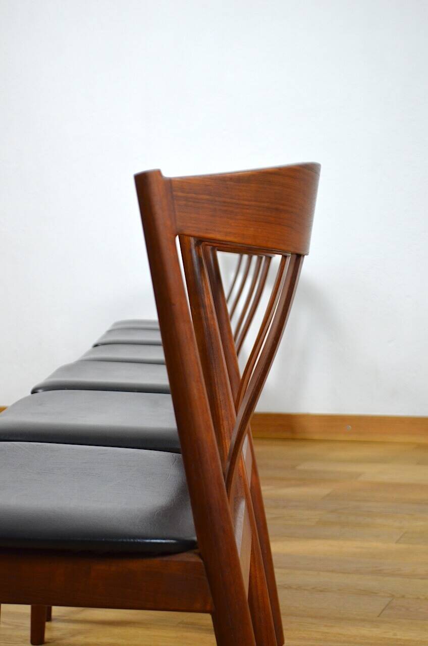 Set of 6 Danish Teak Chairs by Carl Ewent Ekstrom 1960