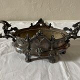 Silver metal planter