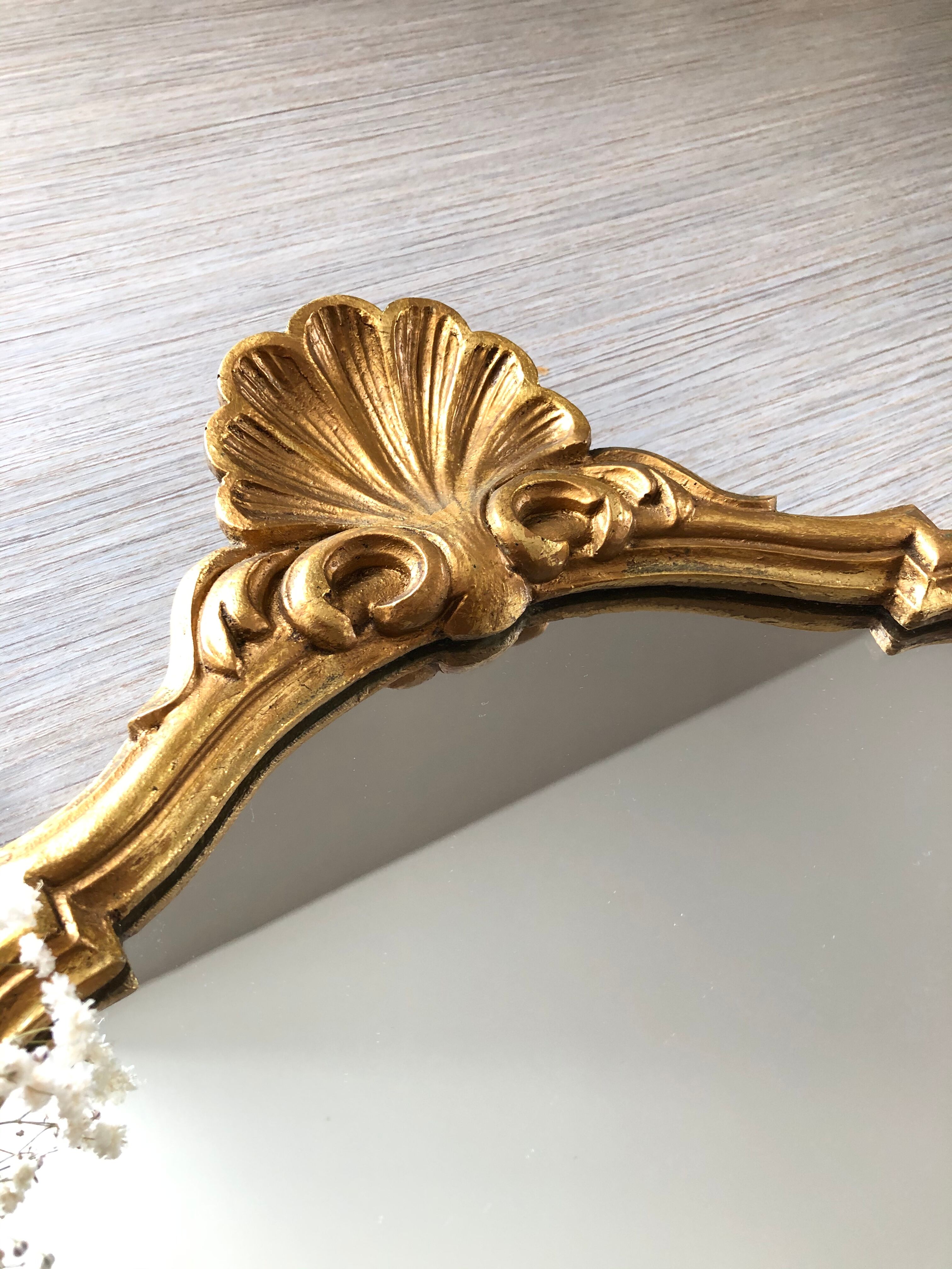 Miroir doré esprit baroque