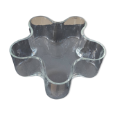 Large organic glass catchall in transparent glass