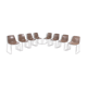 Set of 8 chairs Stefano Sandona 'Alhambra' by Gaber