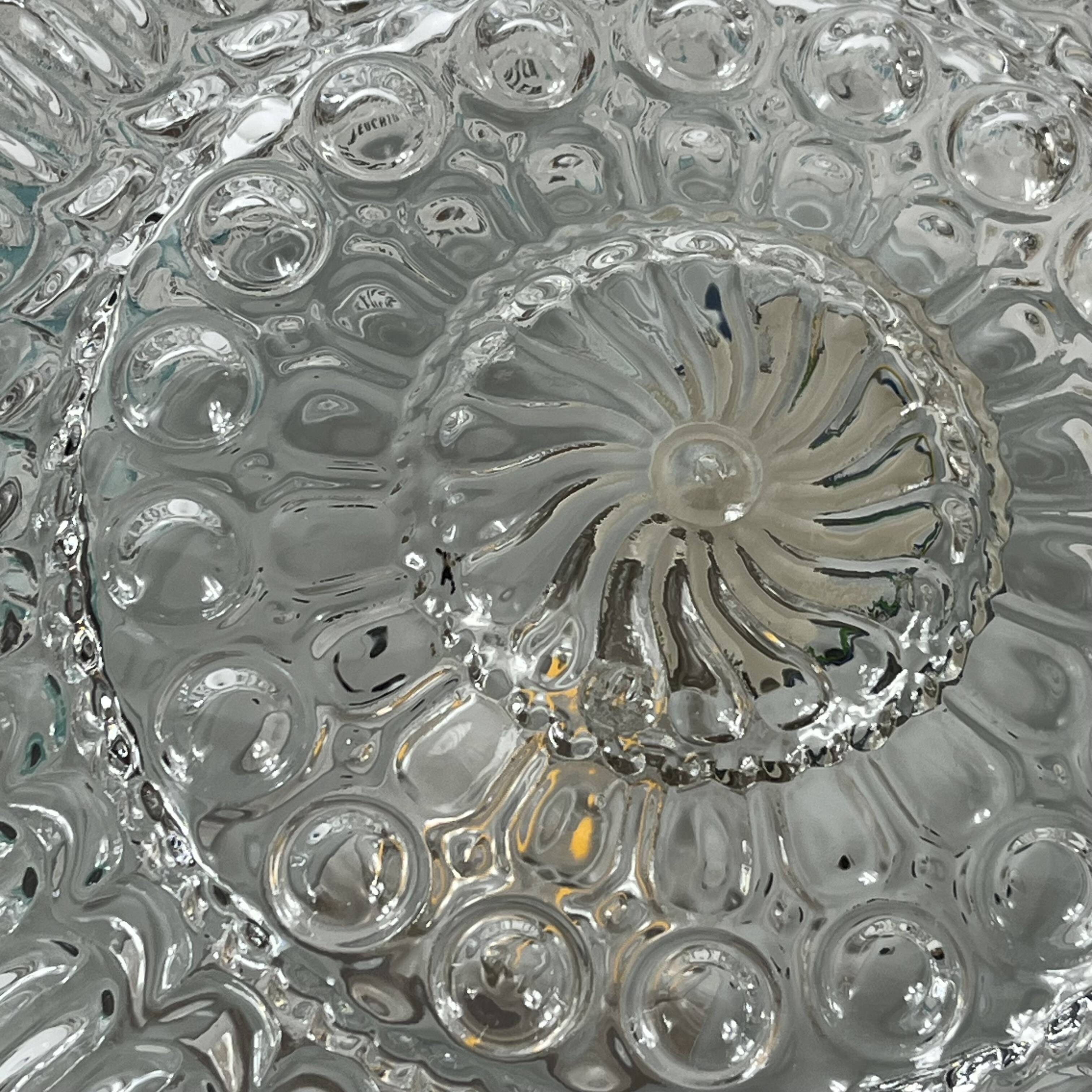 Round wall light ceiling fixture transparent glass vintage antique lamp