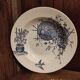 French vintage soup plate, R. Lafitte, Terre de Fer, Salins