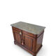 Commode Umbertino en acajou et noyer, 19e siècle.