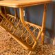 Pair of rattan bedside tables