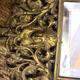 Miroir bougeoirs en bronze 18x46cm