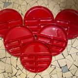 Set of antipasti plates by Ambrogio Pozzi for Franco Pozzi