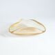 Triangular gold flecked Murano glass vide-poche bowl, Italy 1970s.