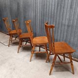 4 chaises style western Baumann