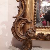 large mirror gilded fireplace eighteenth style