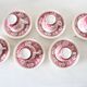 Set of 6 coffee cups and saucers, Villeroy & Boch, Rusticana rose model