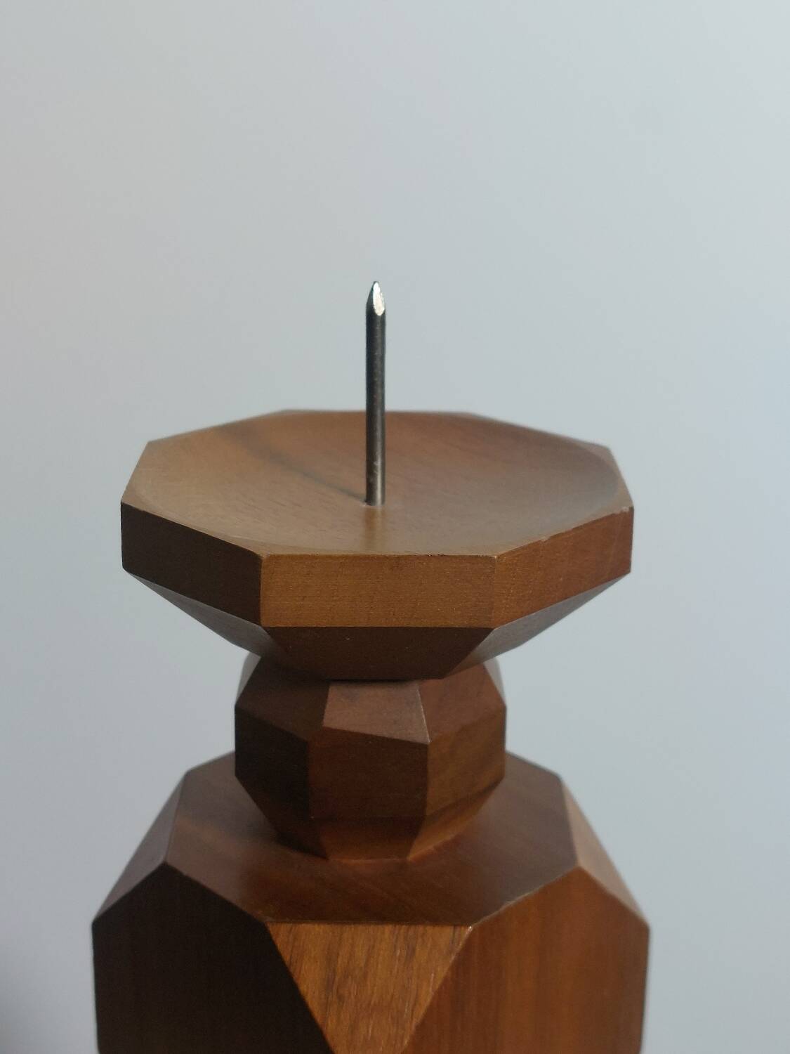 Vintage geometric candlestick from the 1950s.