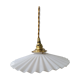Suspension in white pleated opaline
