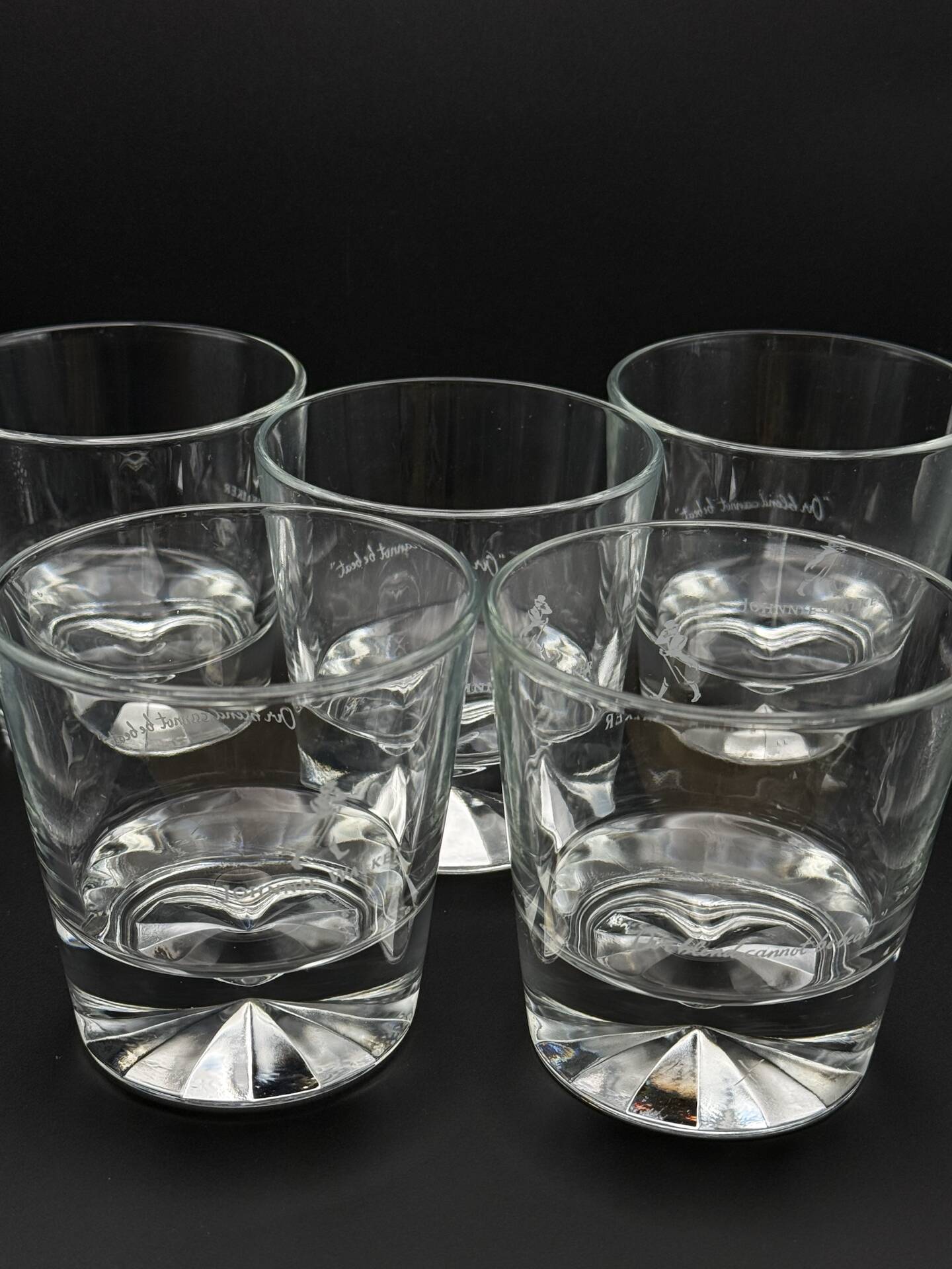 Set de 5 verres à whisky Johnnie Walker diamant