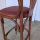 Fauteuil de bar de style Thonet Irish Pub / Siège en simili cuir rouge, milieu du siècle