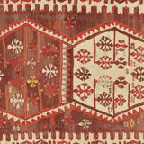 Anatolian handmade kilim rug 395 cm x 217 cm
