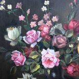Painting on canvas bouquet of flowers