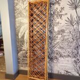 Vintage 4-panel rattan screen