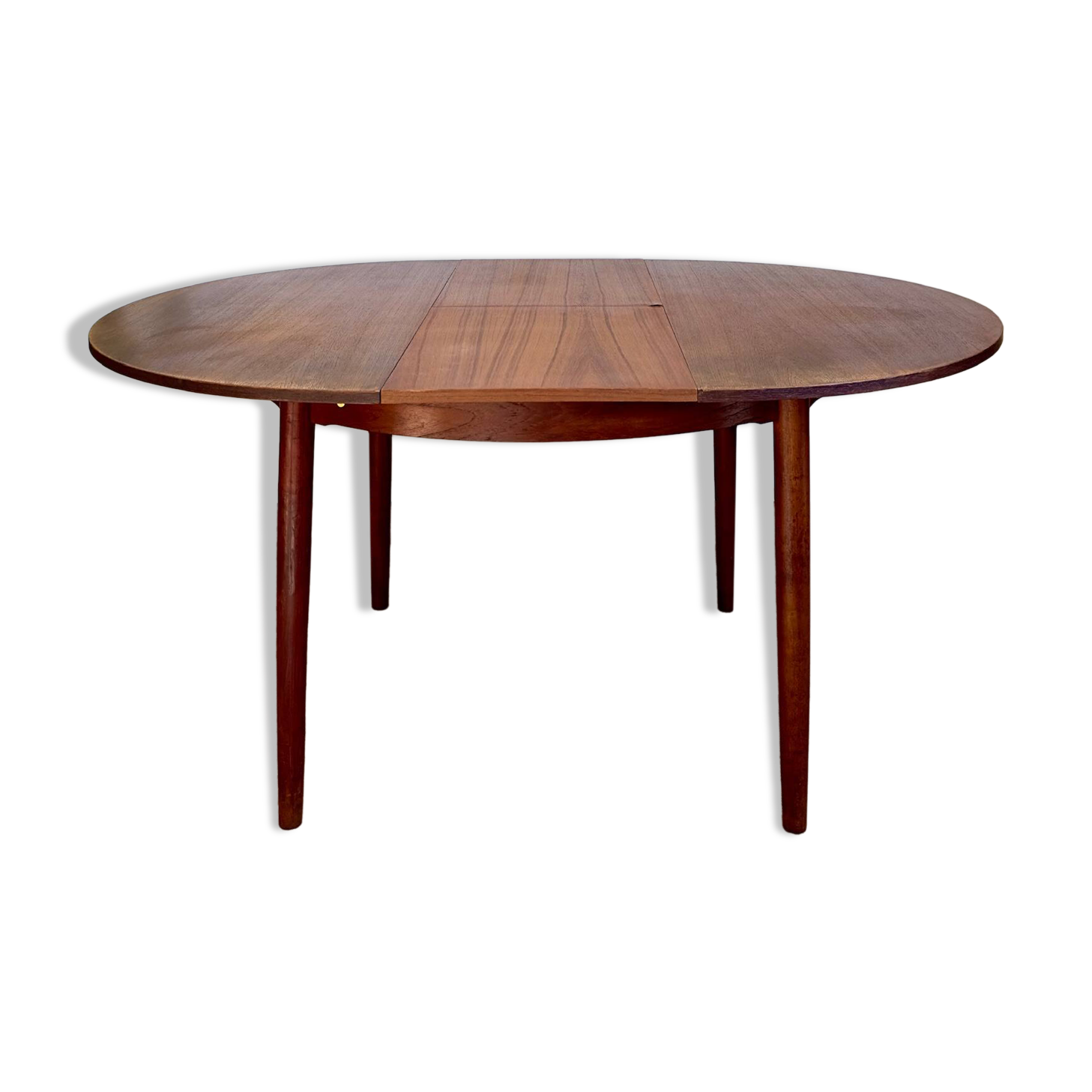Table scandinave extensible en teck – années 60