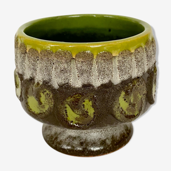 Strehla vintage ceramic pot, 70s