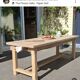 Renovated farmhouse table