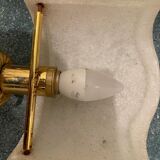 Murano Glass and Brass Sconces, 1980s, Set of 2