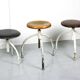Vintage Industrial Adjustable Swivel Stools, Set of 3