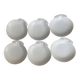 Elegant set of 6 dessert or starter plates in glazed earthenware.