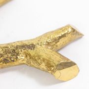 Pierre Duval Brasseur. Dining table in gilded brass. Circa 1970.