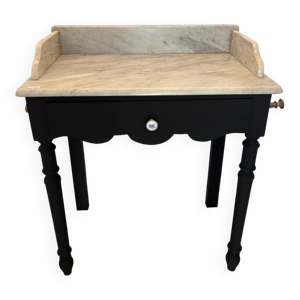 table de toilette noire,