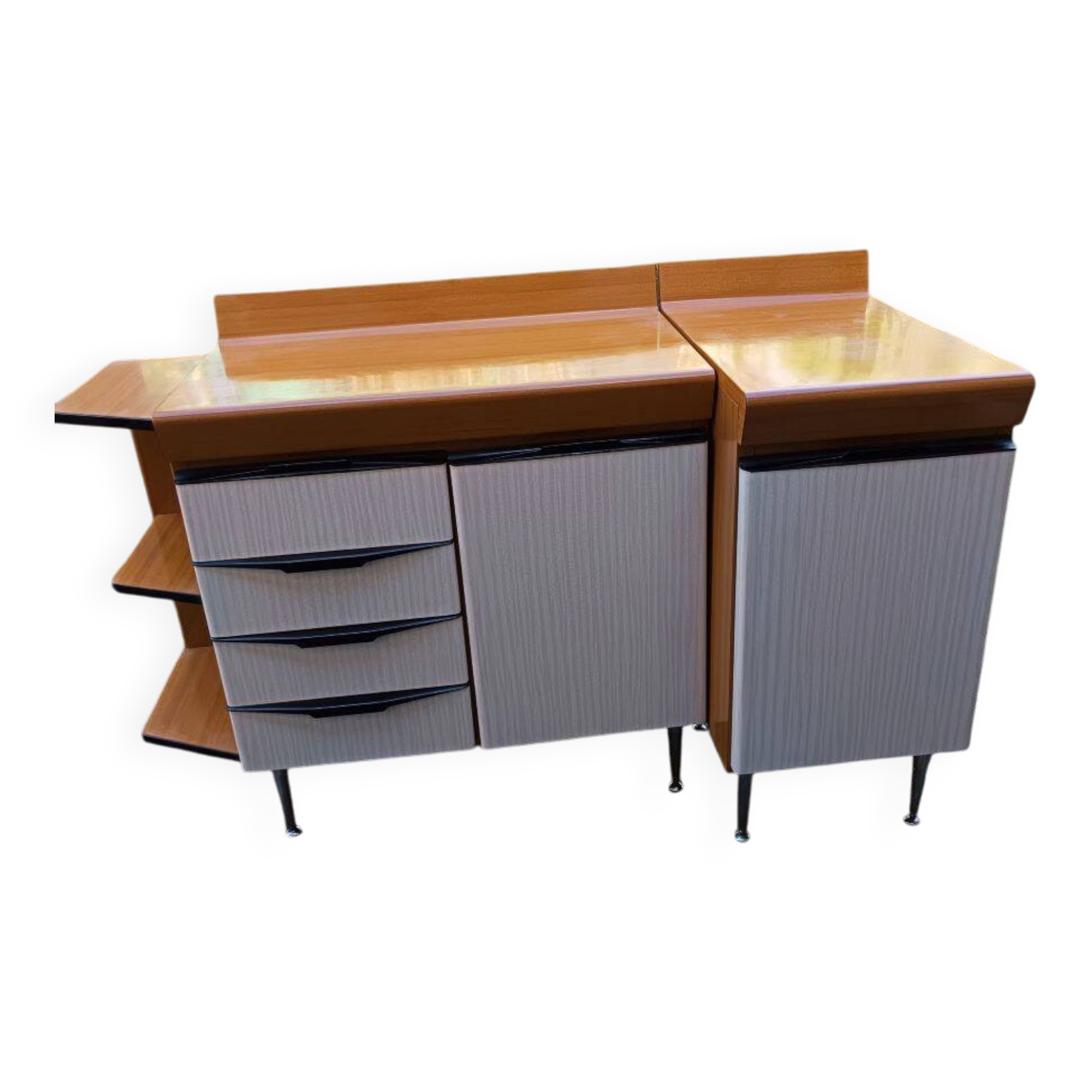 two low cabinets by Salvarani from the 1970s