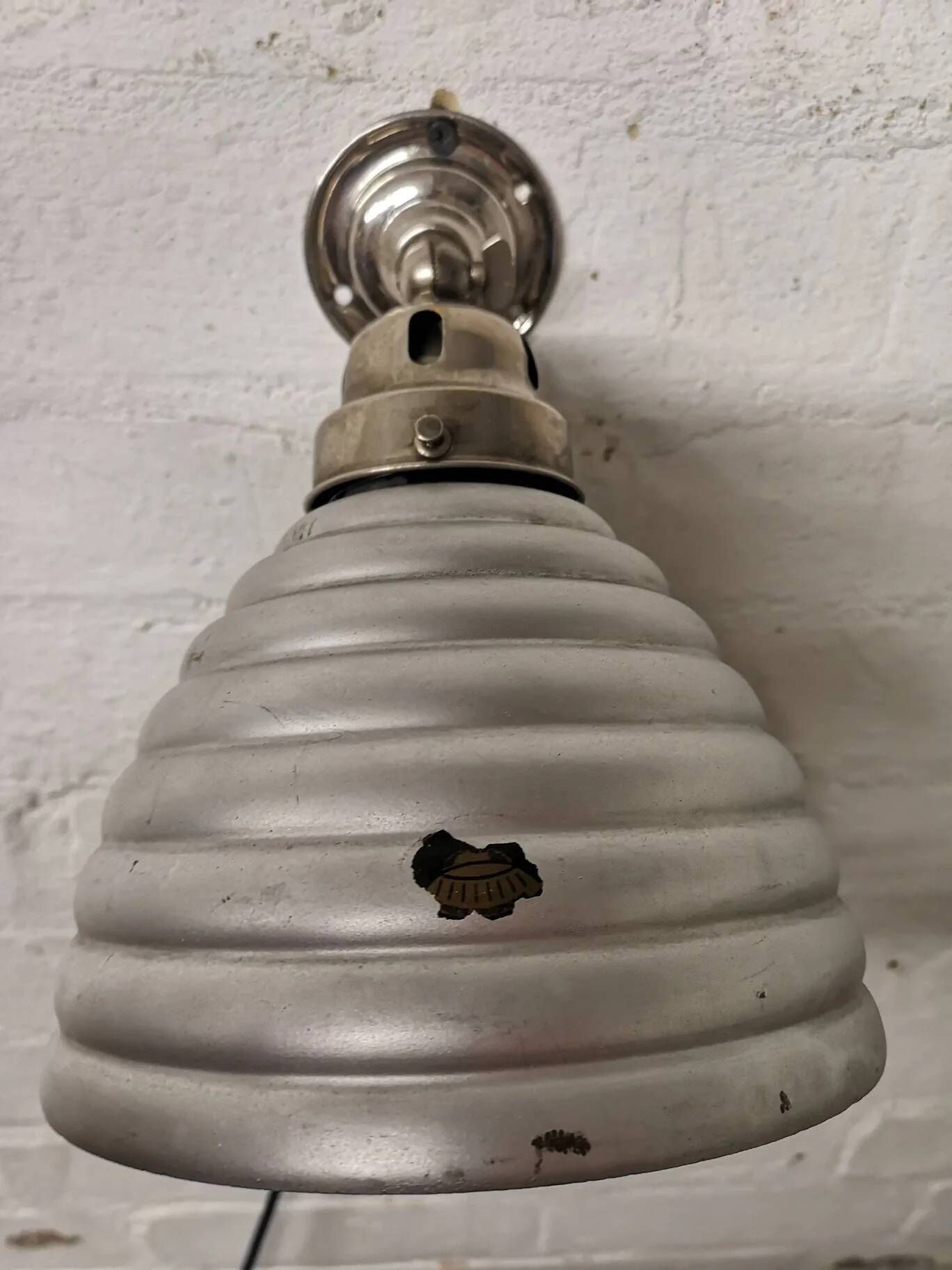 1930s Mercury Glass Wall Light By Adolf Meyer For Zeiss Ikon Germany