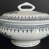 Antique Saint Amand earthenware tureen with Primax decoration